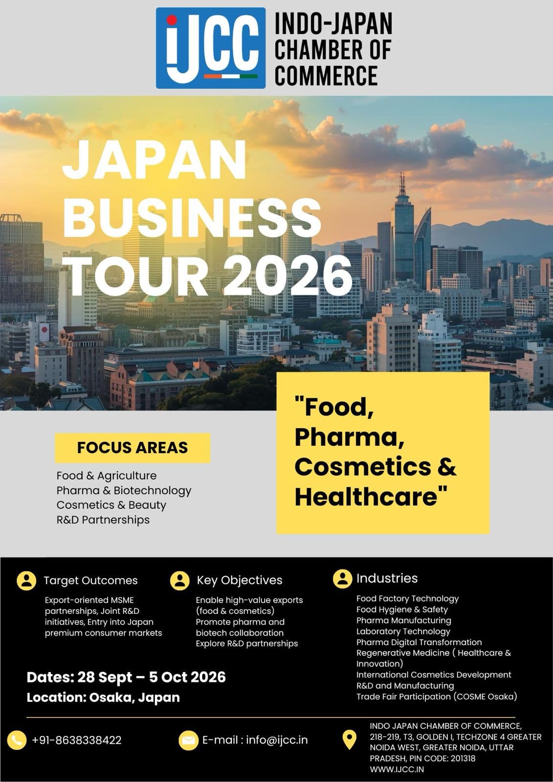 Japan Business Tour 2026: Food, Pharma, Cosmetics & Healthcare
